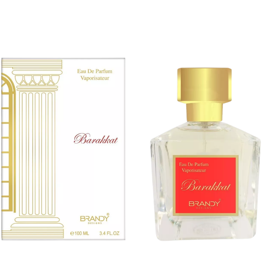 Barakkaat Brandy Eau De Parfum with packaging on a white background