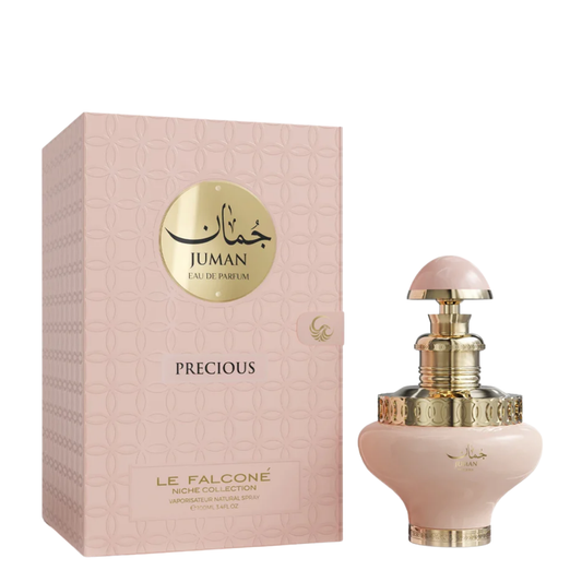 Juman perfume bottle and packaging on a white background