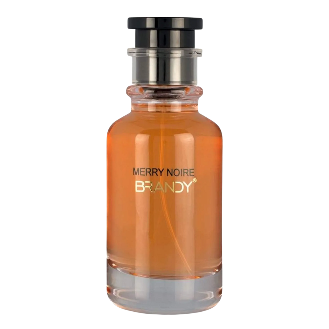 Merry Noire by Brandy luxury perfumes bottle – an Arabian perfumes for women inspired by Louis Vuitton Matière Noire, a long lasting perfume with elegant design.