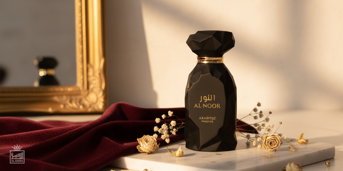 Al Noor by Arabiyat Prestige – A Warm, Woody Scent Inspired by Gris Charnel