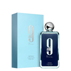 Afnan 9am Dive perfume bottle and packaging on a white background.