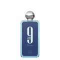 Perfume bottle with blue and silver design on a white background. Afnan 9am Dive Unisex Perfume