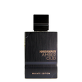Haramain Amber Oud perfume bottle on a white background. Amber Oud Private Edition by Al Haramain Unisex Perfume