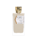 A bottle of Arabian Tonka Perfume by Cleo with a white label, gold-colored cap, and clear glass container.