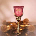 Arabiyat Prestige Bahiya Ruby bottle in warm light