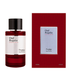Oud Regalia perfume bottle and packaging on a white background