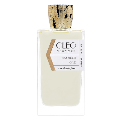 Perfume bottle labeled 'Cleo New York Another One' on a white background