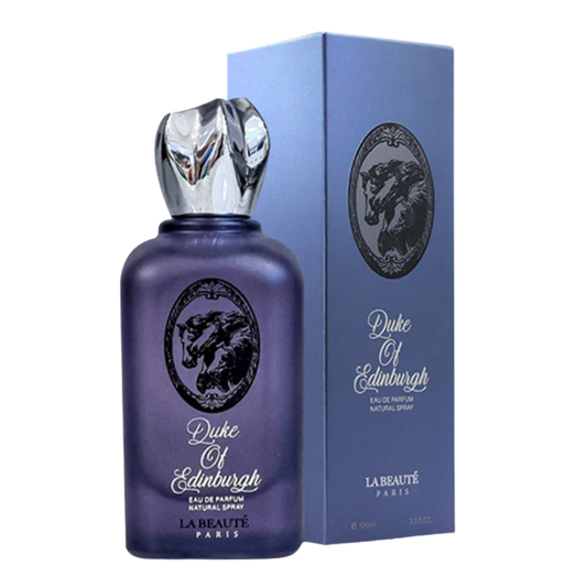 Duke of Edinburgh perfume bottle and packaging on a white background