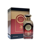 Hasaa perfume bottle and packaging on a white background
