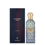Ibraq Black Diamond Incense Eau de Parfum bottle and packaging on a white background