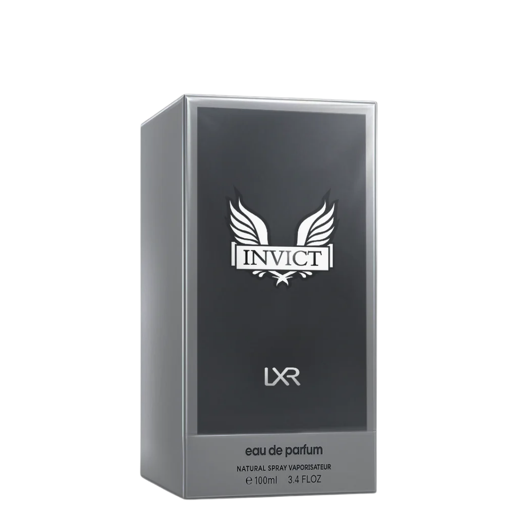 Invict LXR eau de parfum packaging on a white background