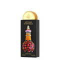 Artisan Ethnique Eau de Parfum in a tall black rectangular box with a gold cap and a colorful illustrated perfume bottle on the front.