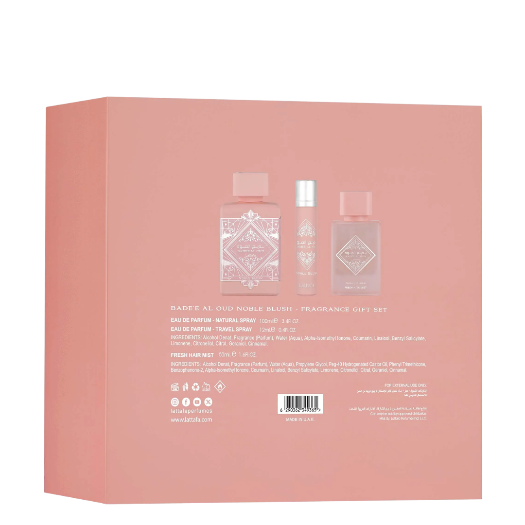 Lattafa: Badee Al Oud Noble Blush Gift Set