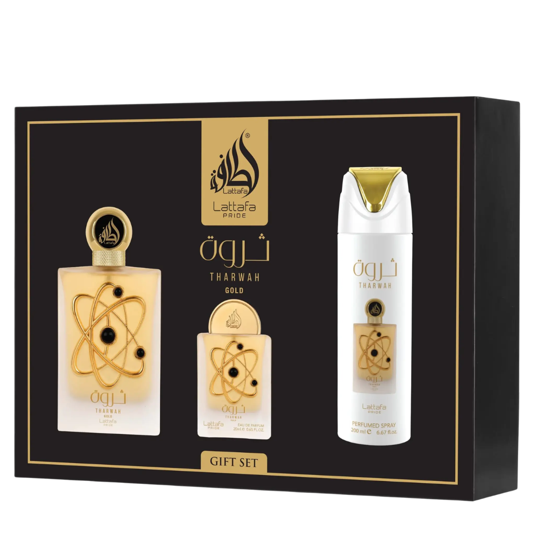 Lattafa: Tharwah Gold Gift Set