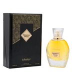 Le Bonheur Parfums Fermony Swair perfume bottle and its black and gold outer packaging box, shown on a plain white background.