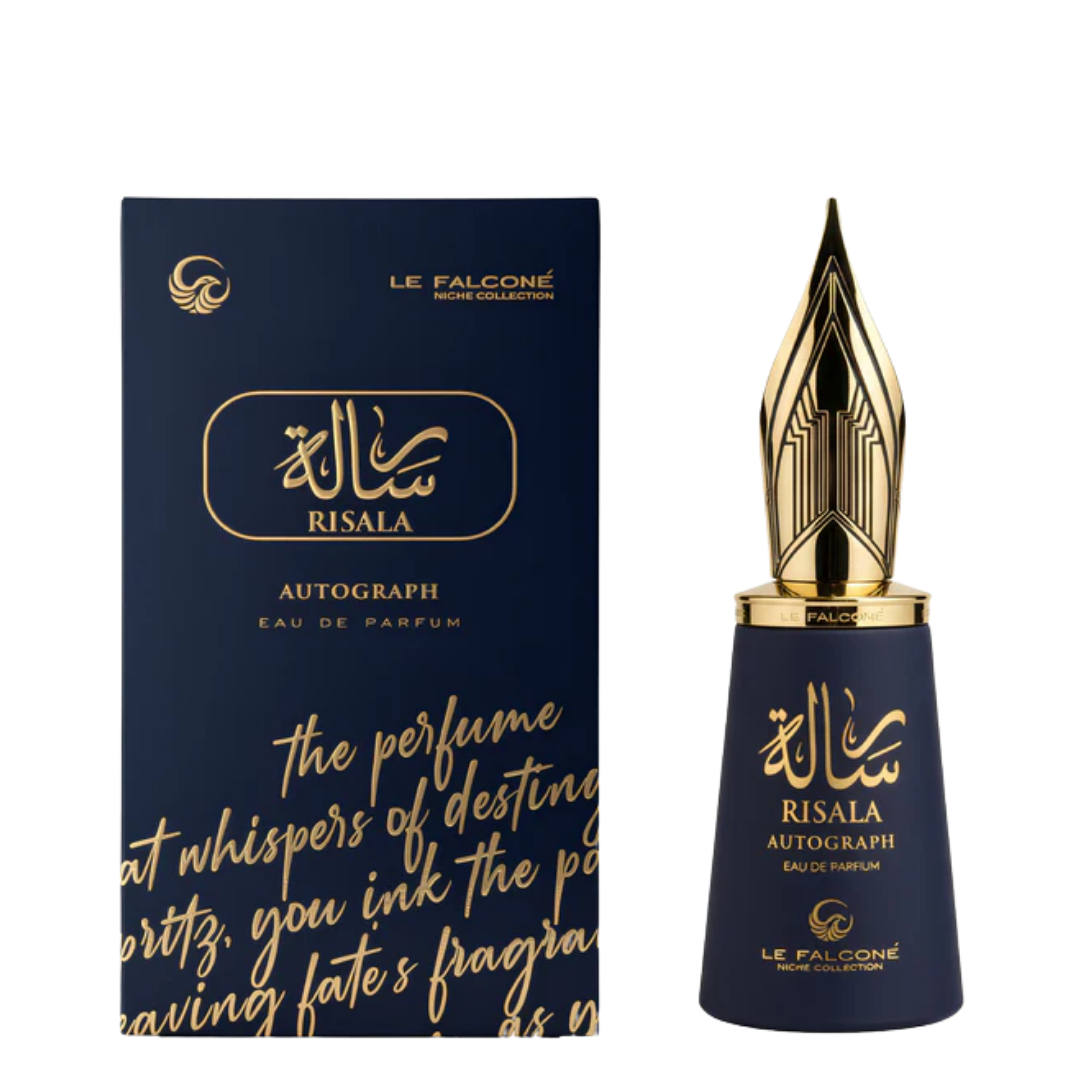 Risala Autograph perfume bottle and packaging on a white background