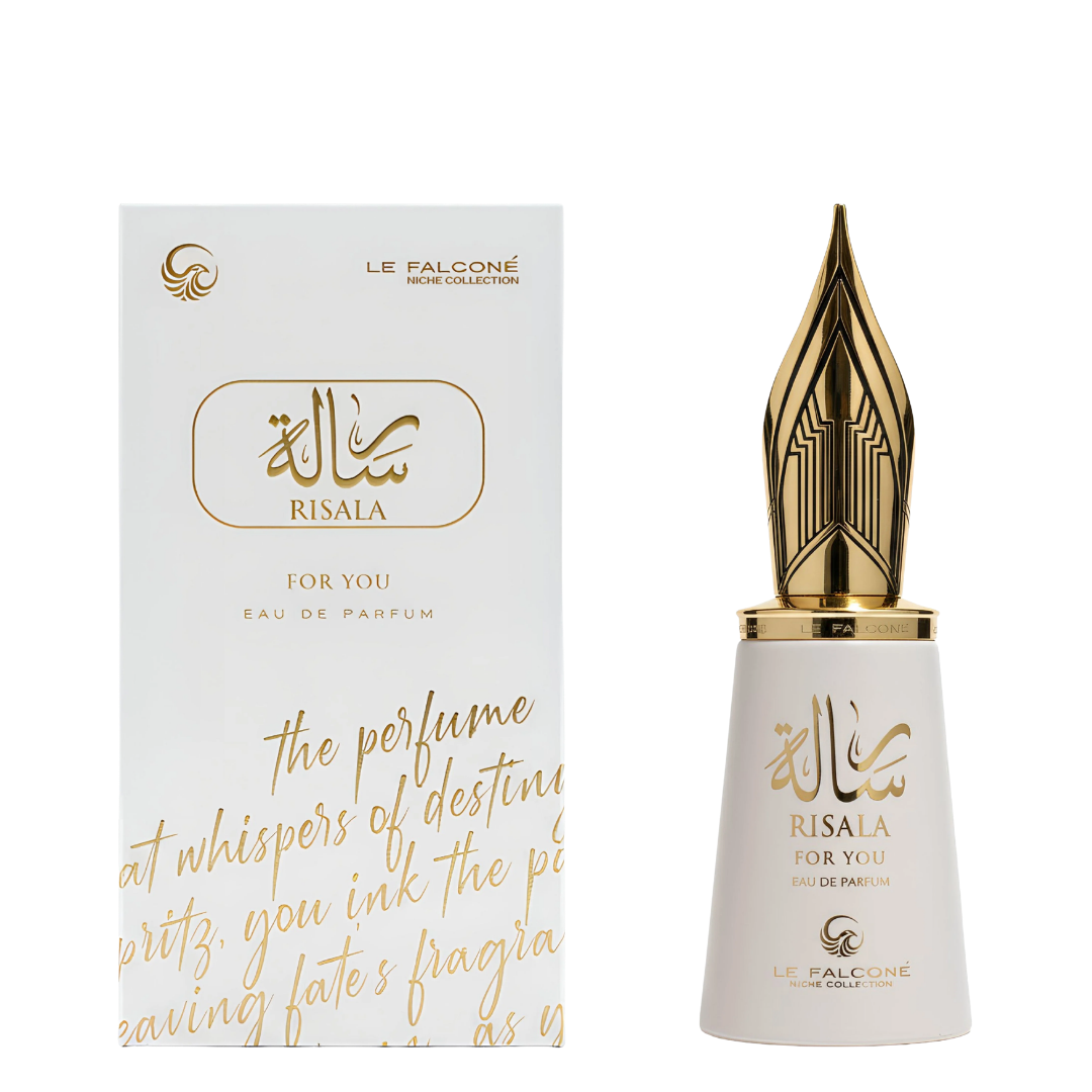 Le Falcone Risala perfume bottle with packaging on a white background