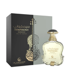 Perfume bottle and packaging of 'Symphony Harmony' by Le Falcone on a white background