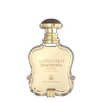 Perfume bottle labeled 'Symphony Melody' by Le Falcone on a white background