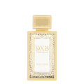 Maison Asrar DXB Jumeirah Eau de Parfum bottle, featuring a textured gold frame with a clear glass center and gold lettering, set against a plain white background.