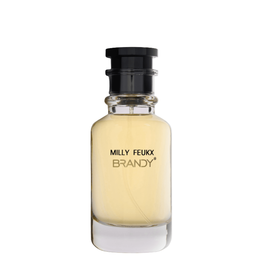 Brandy Designs Milly Feukx unisex perfume bottle, a luxury fragrance. Long lasting perfumes for men and women, part of Arabian perfumes collection.