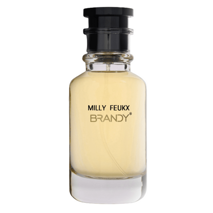 Brandy Designs Milly Feukx unisex perfume bottle, a luxury fragrance inspired by Louis Vuitton Mille Feux. Long lasting perfumes for men and women, part of Arabian perfumes collection.