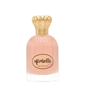 Perfume bottle with gold cap and 'mirabelle' label on a white background. Mirabelle Orchid Bloom Unisex Perfume