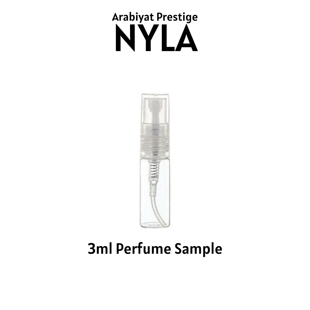 Nyla by Arabiyat Prestige 3ml Sample Bottle. womens fragrance.