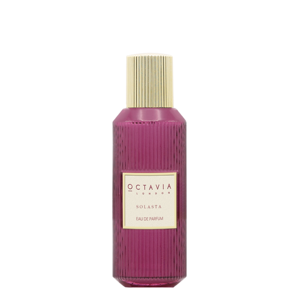 Octavia Solasta eau de parfum bottle on a white background