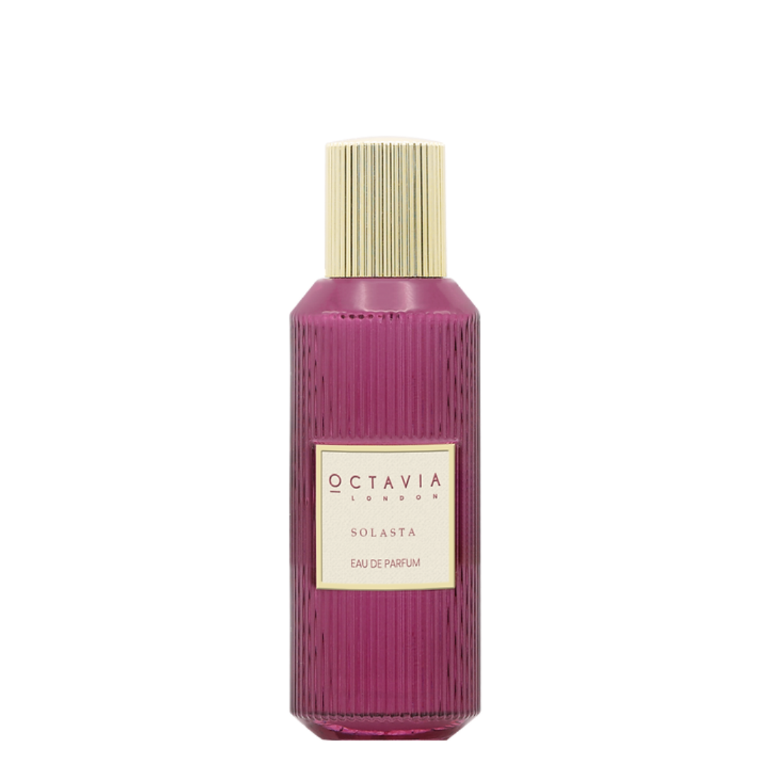 Octavia Solasta eau de parfum bottle on a white background