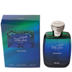 Rasasi Hawas Atlantis Eau de Parfum 100ml angled bottle and box