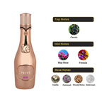 Riiffs Prive Rose Eau de Parfum 100ml bottle with a fragrance note chart
