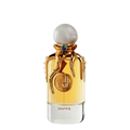 A bottle of Riiffs Taif fragrance with a gold octopus-themed cap, a white pearl-like top, and golden liquid inside a clear glass bottle, set against a plain white background.
