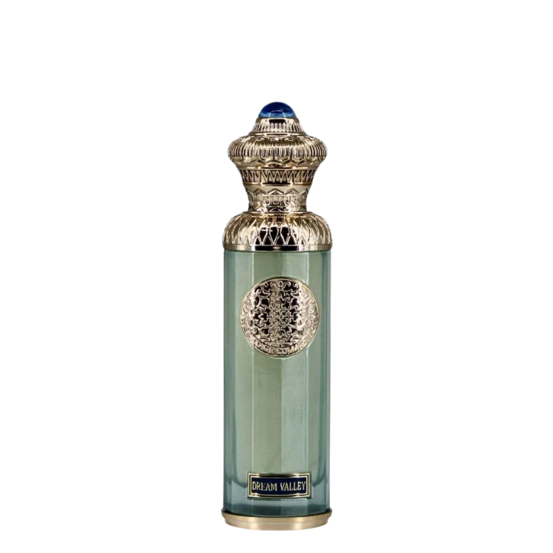 Decorative bottle with intricate design on a white background. Surrati Dream Valley Unisex Perfume
