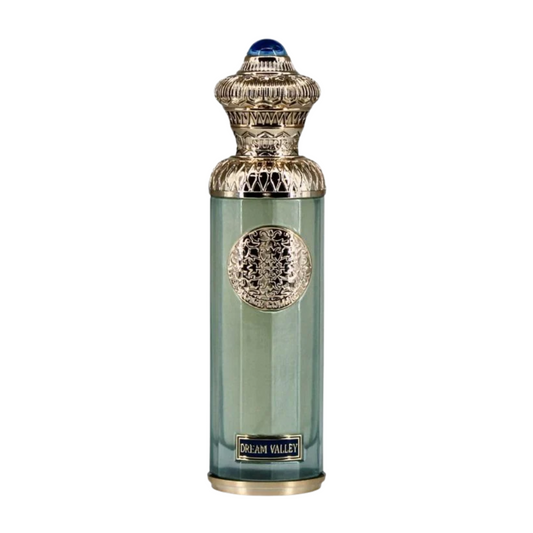 Decorative bottle with intricate design on a white background. Surrati Dream Valley Unisex Perfume