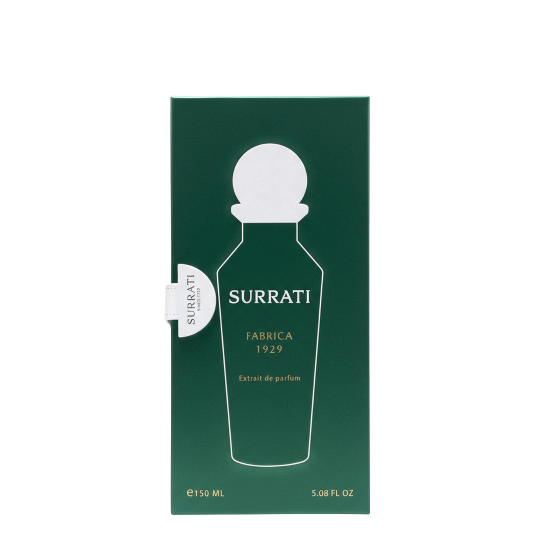 Surrati perfume bottle packaging on a white background