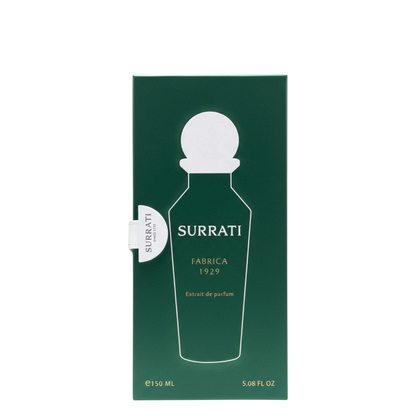 Surrati perfume bottle packaging on a white background