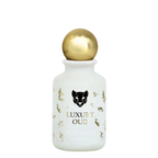 Surrati Luxury Oud perfume bottle, front view.