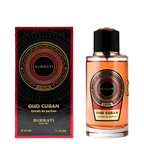 Surrati Oud Cuban perfume bottle with its retail box.