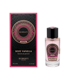 Surrati Rose Vanilla perfume bottle with its retail box.