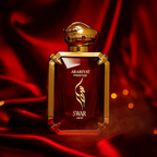 Arabiyat Prestige Swar Venin bottle on red fabric