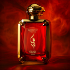 Arabiyat Prestige Swar Venin bottle in red light