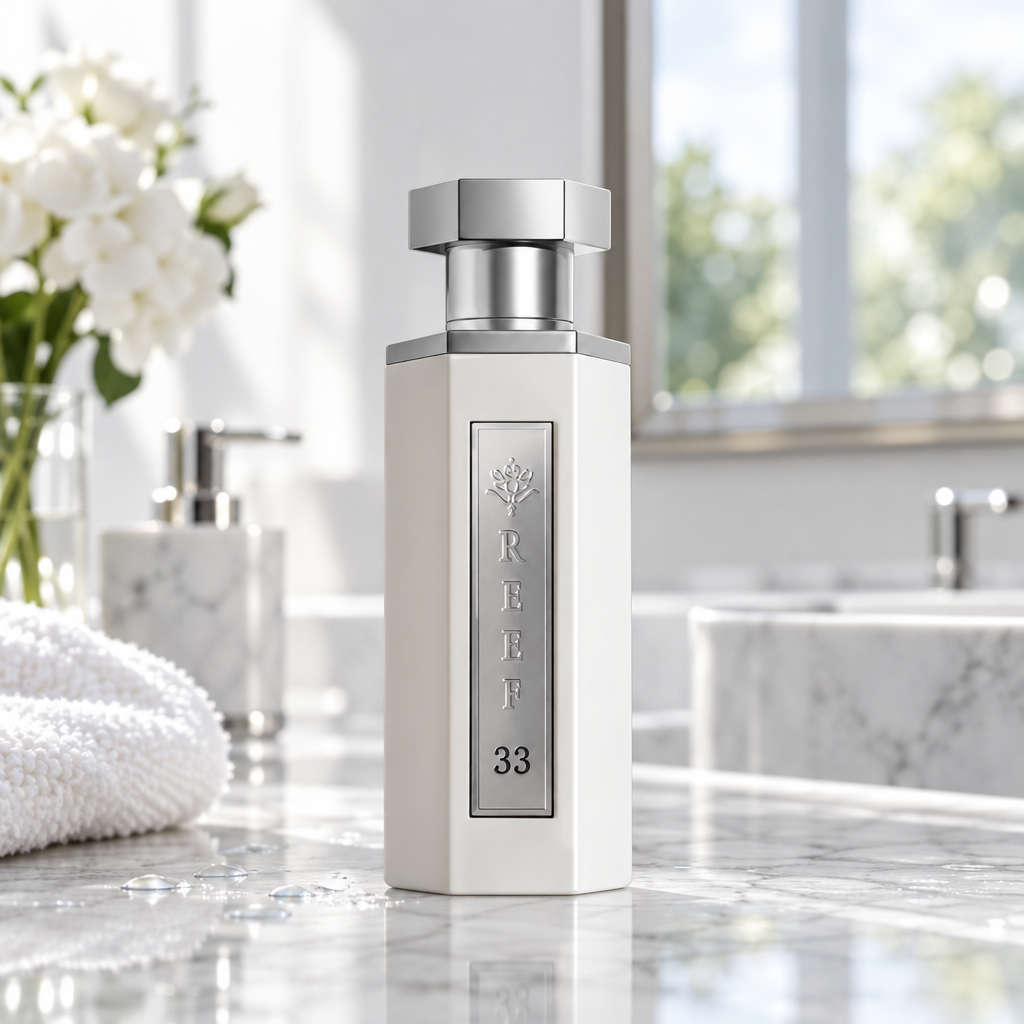 Reef: 33 White in a modern bathroom setting